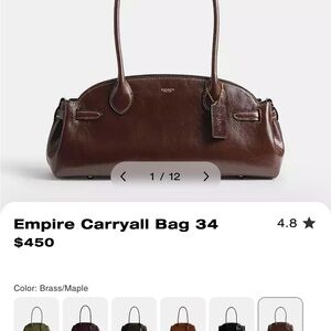 Coach Maple Leather Shoulder Bag